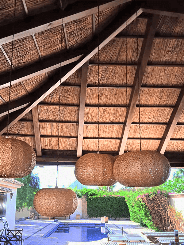 techo de junco africano